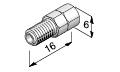 1/16 Double lock fitting L